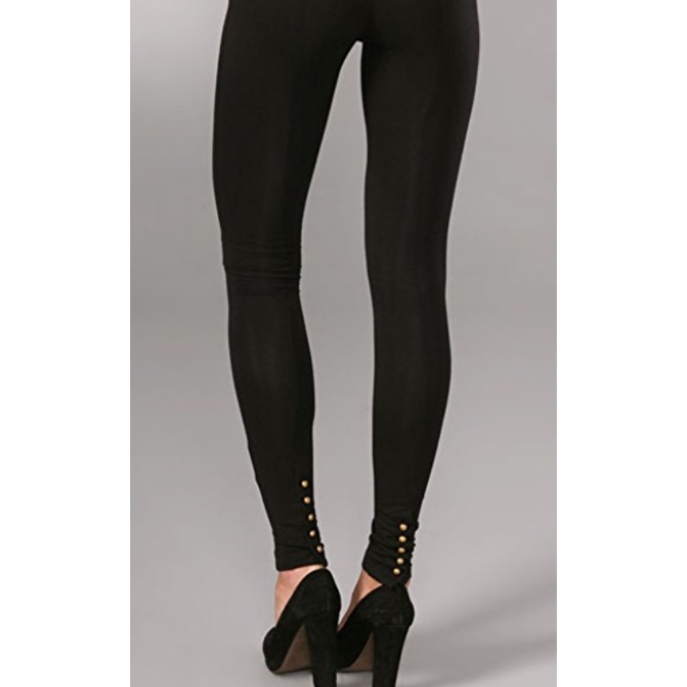 Patterson J Kincaid leggings w gold button detail
